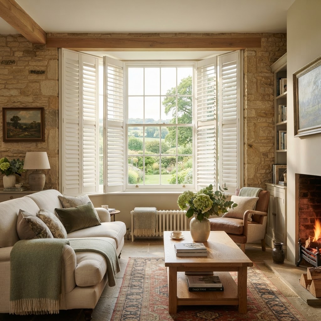 Plantation Shutters for Modern Living: Styling Regency Townhouses and Edwardian Homes in Gloucestershire