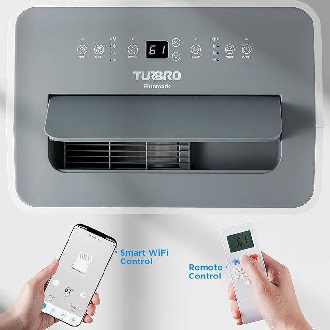 TURBRO Finnmark 14,000 BTU Portable Air Conditioner & Heater