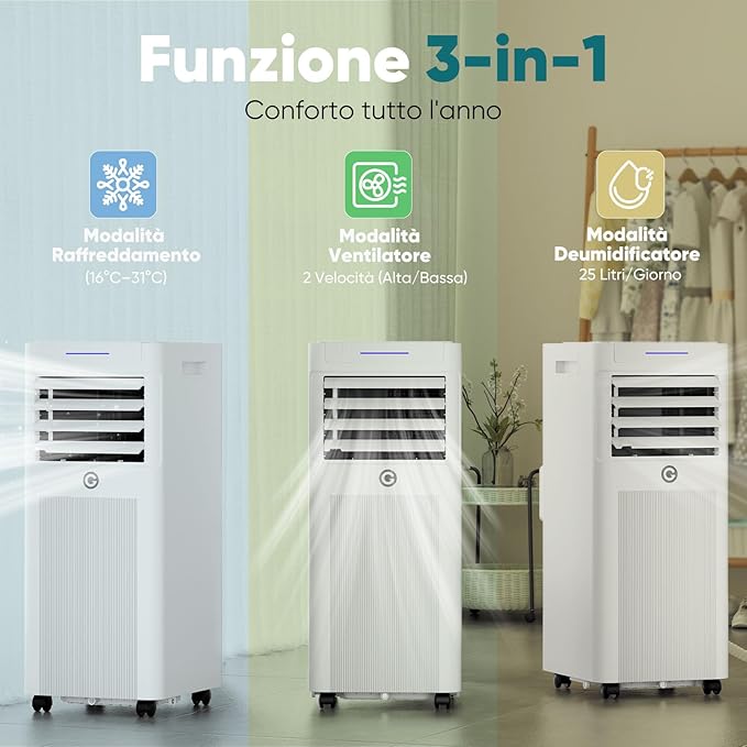 KGOGO 9000 BTU Portable Air Conditioner 4-in-1