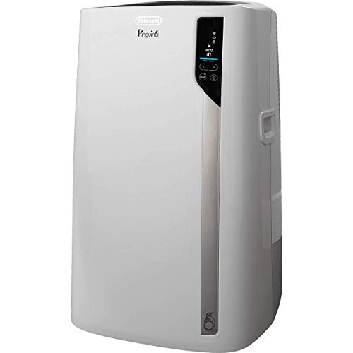DeLonghi PAC360LVYN WH Pinguino Portable Air Conditioner in White with 6800 BTU Cooling Power, Remote Control, Dehumidifier and Portable Design