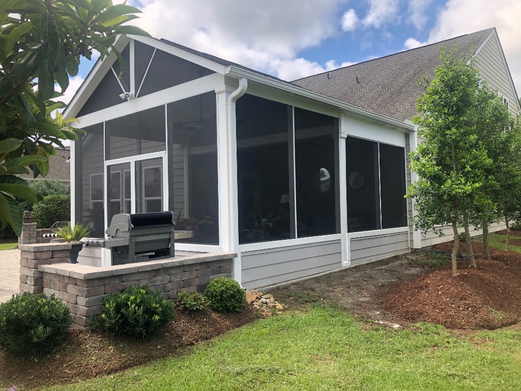 White Frame Porch Enclosure