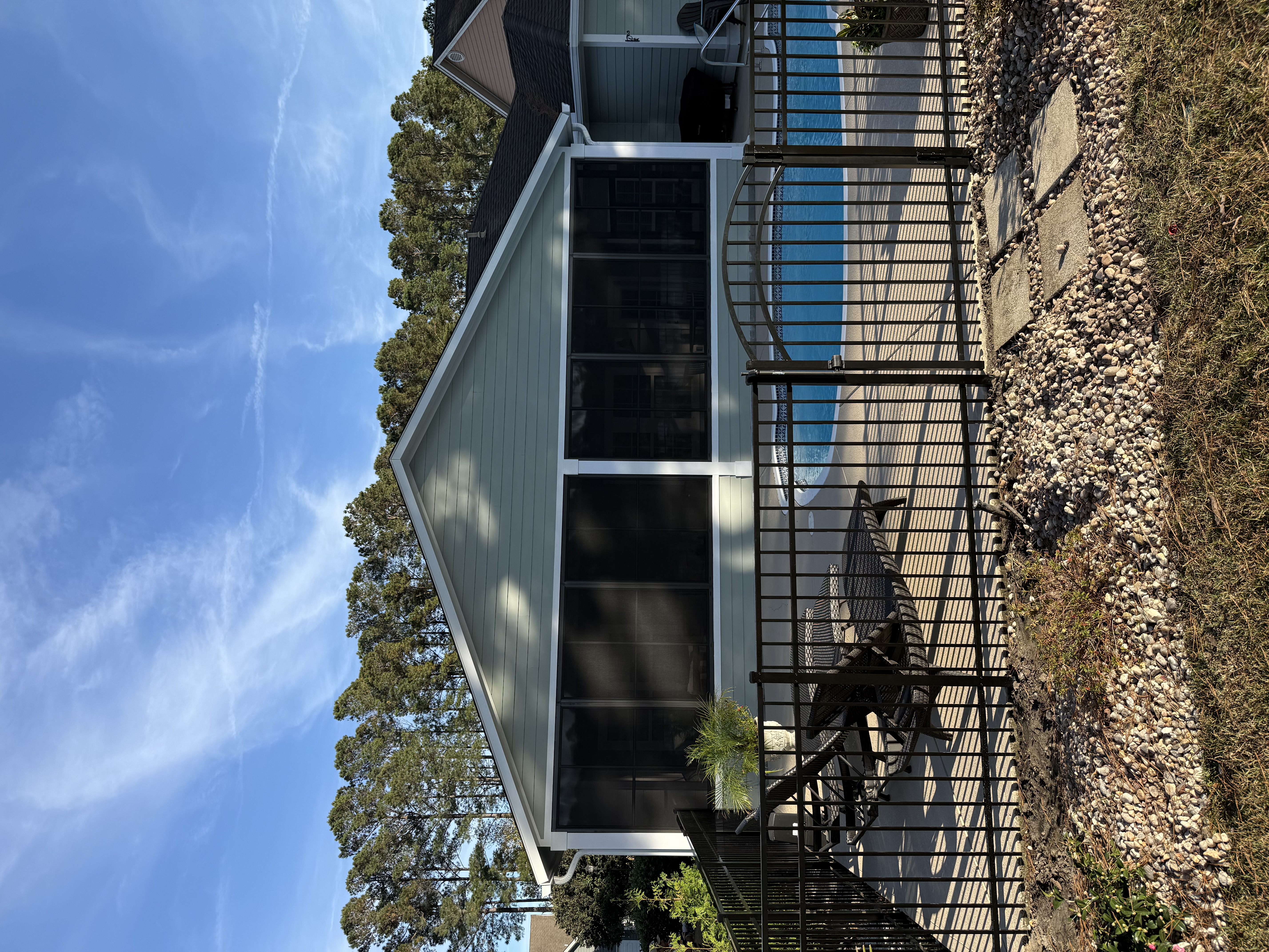 Sage Green Screened Porch & Pool