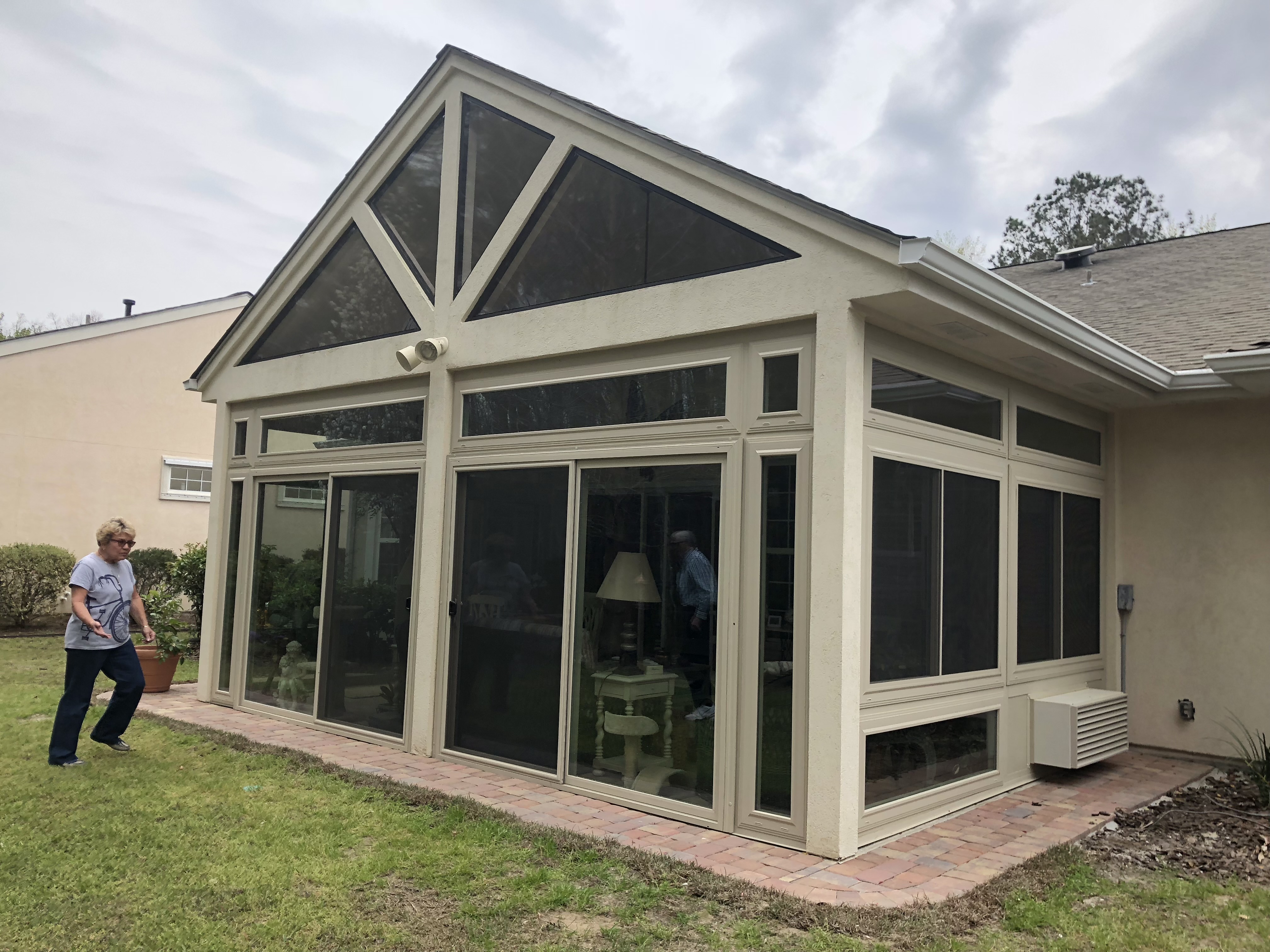 Sunroom Addition with Gable Transom