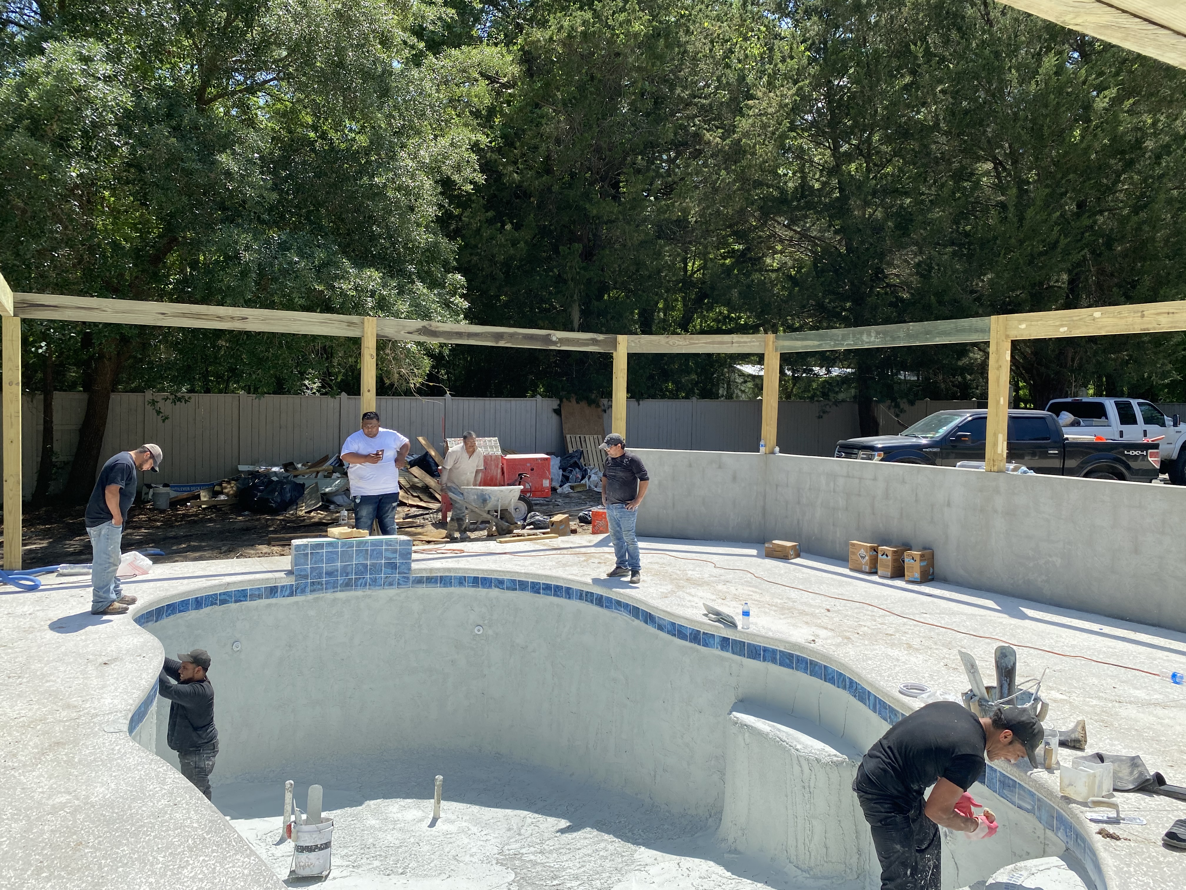 Pool Build in Progress