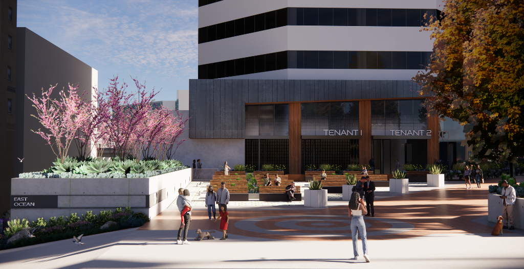 East Ocean — Plaza Rendering
