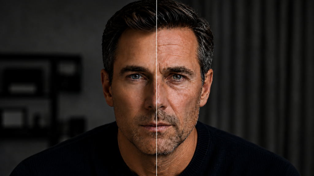 Same person at different ages