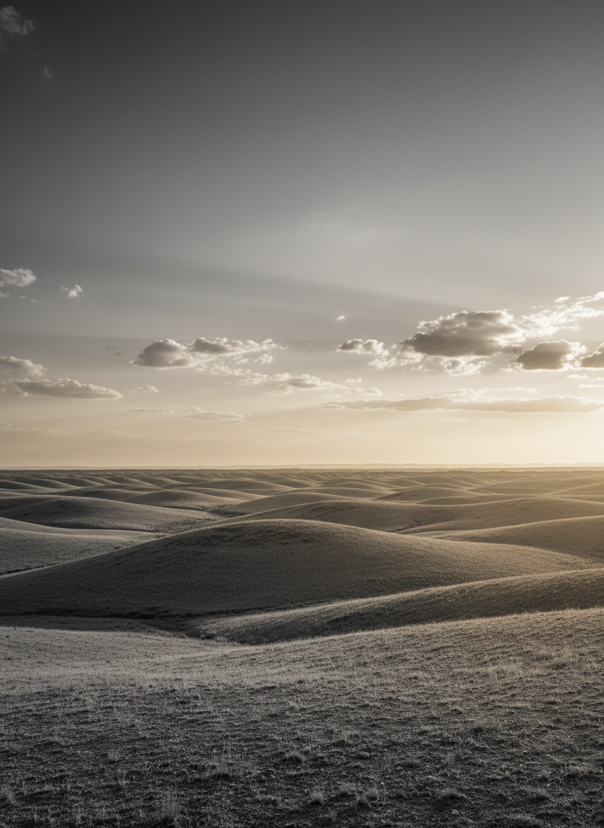 Expansive horizon at golden hour, symbolizing the open possibilities of life coaching