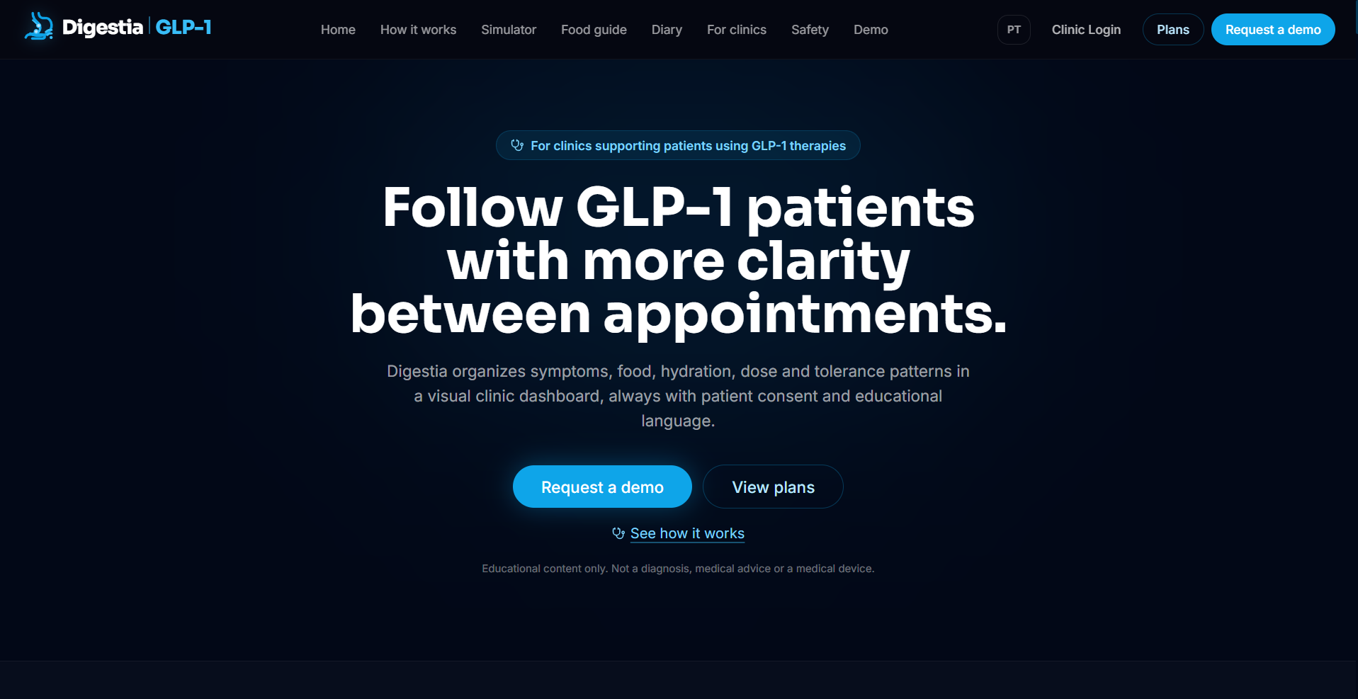 Digestia GLP-1 template preview