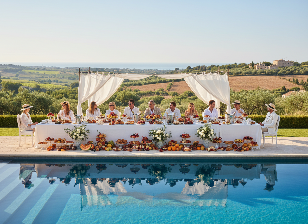 Farewell brunch and pool day