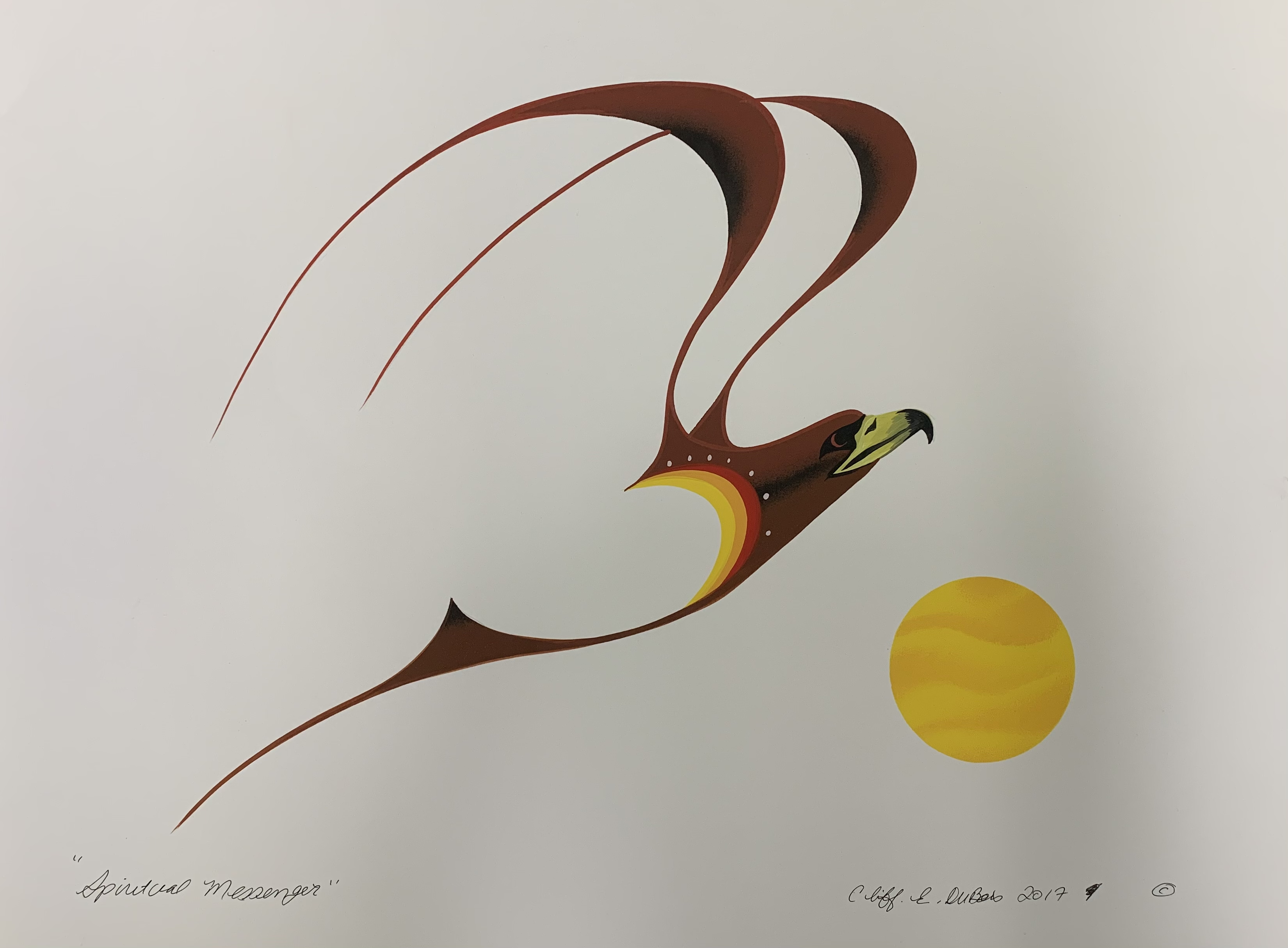 Spiritual Messenger — original painting by Cliff Dubois