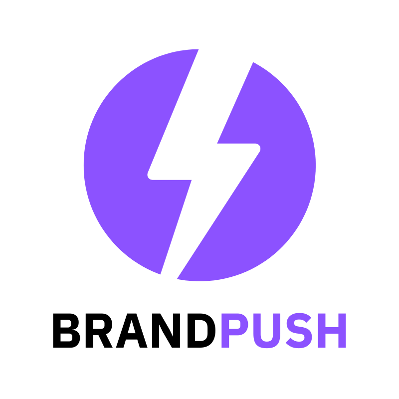 BrandPush logo — press release distribution partner of Occoquan Digital Marketing