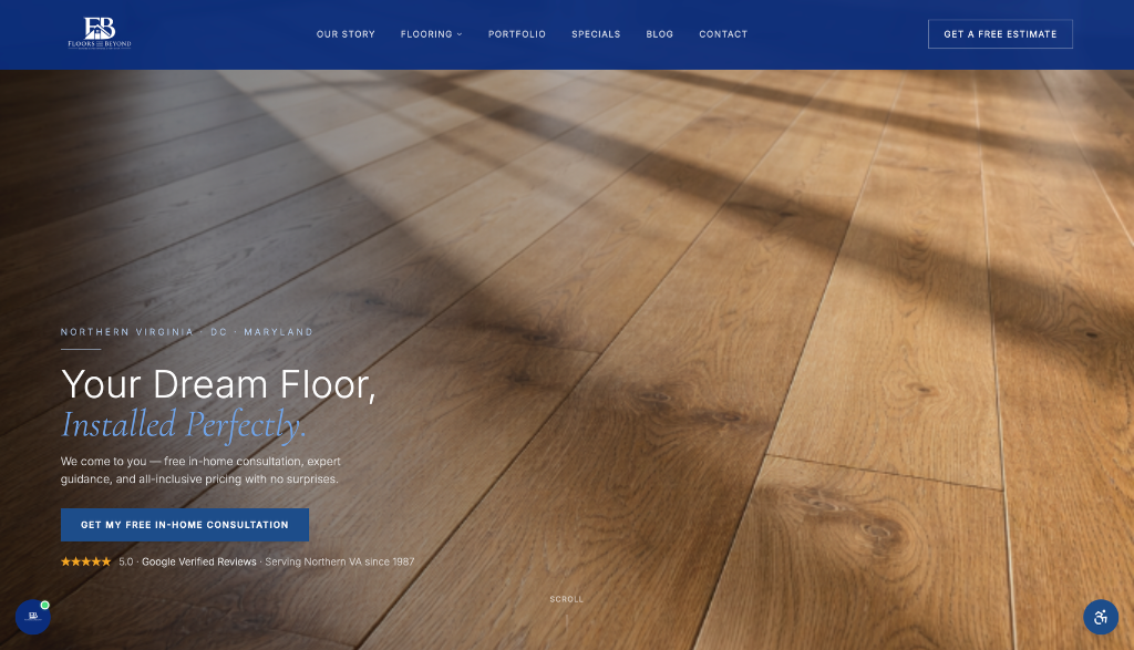 Floors & Beyond VA — Complete Digital Presence