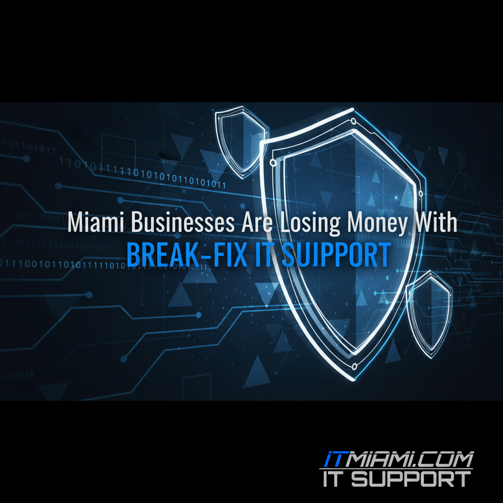 Miami Businesses Are Losing Money With Break-Fix IT Support