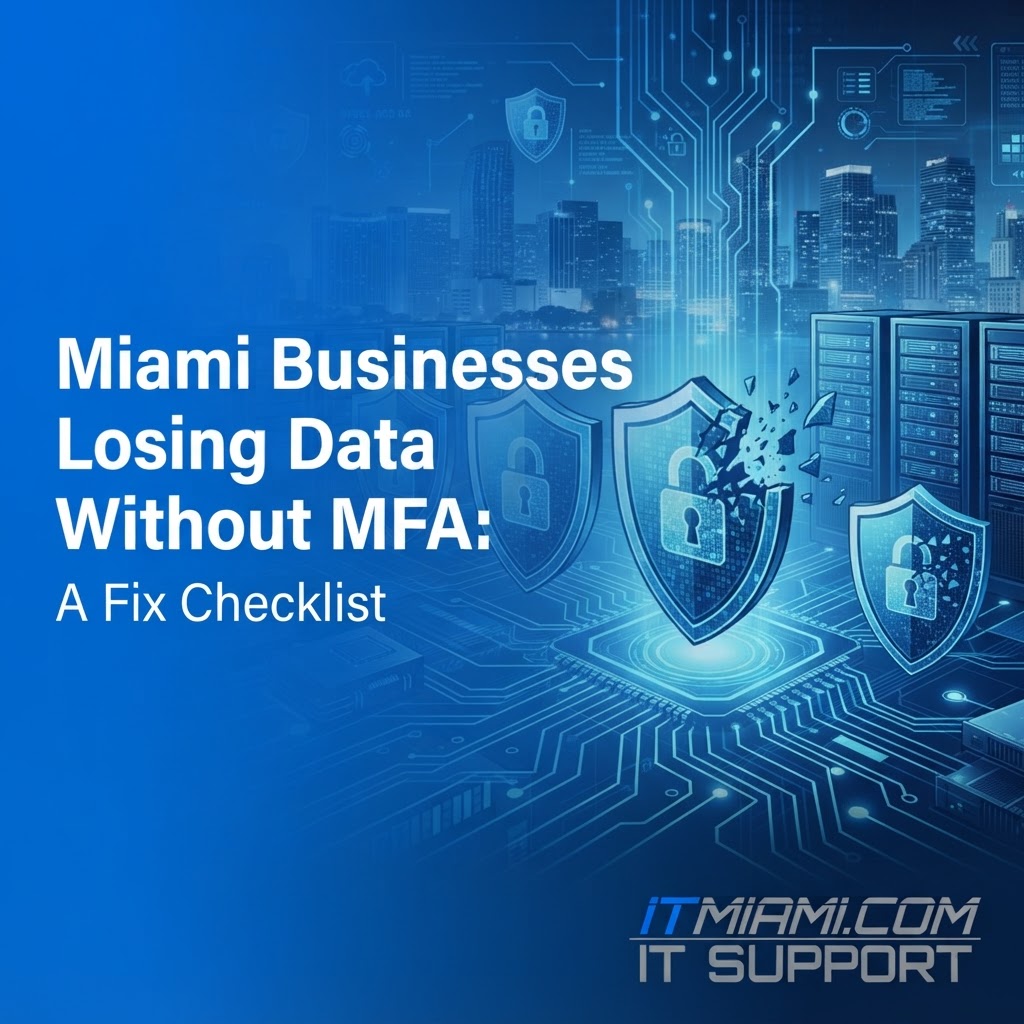 Miami Businesses Losing Data Without MFA: A Fix Checklist