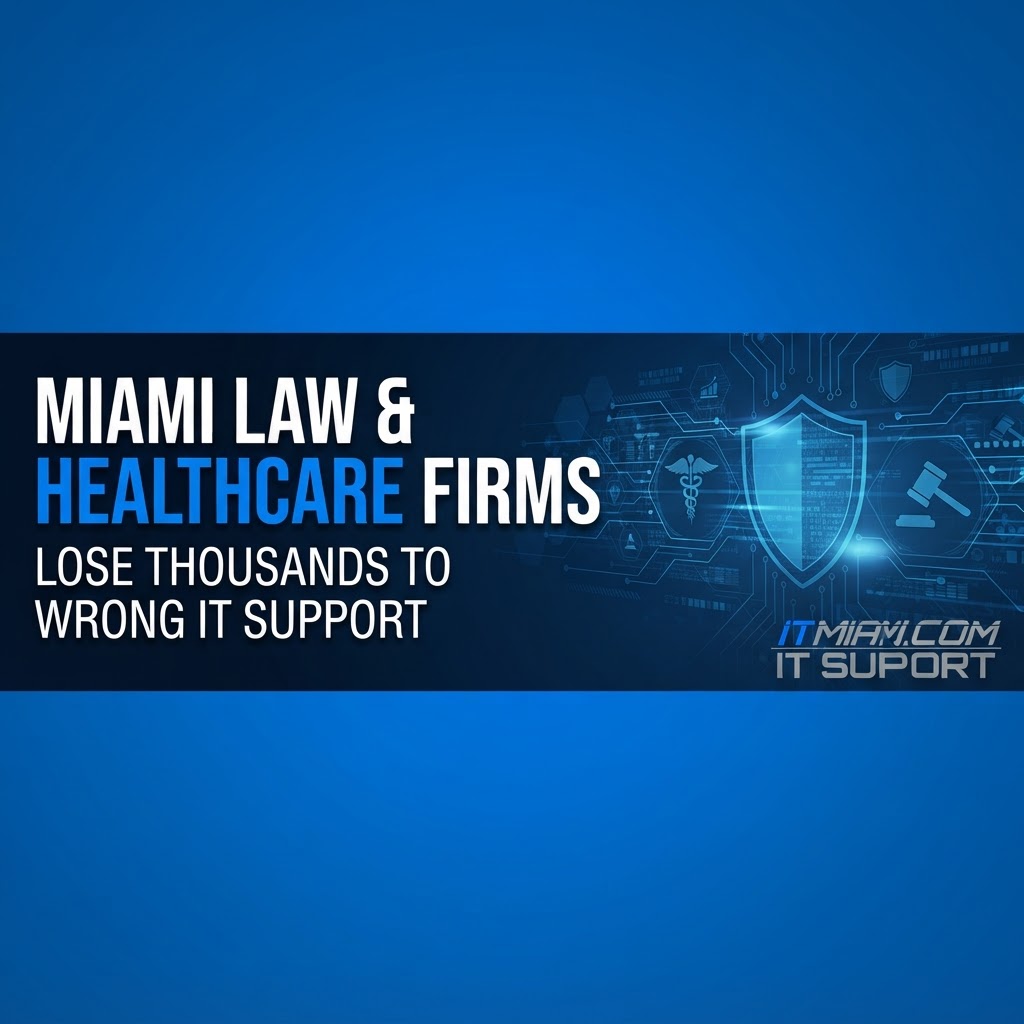Miami Law & Healthcare Firms Lose Thousands to Wrong IT Support