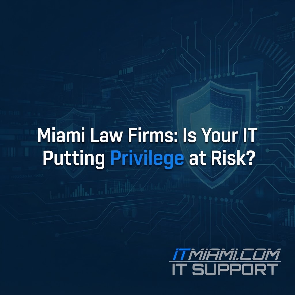 Miami Law Firms: Is Your IT Putting Privilege at Risk?