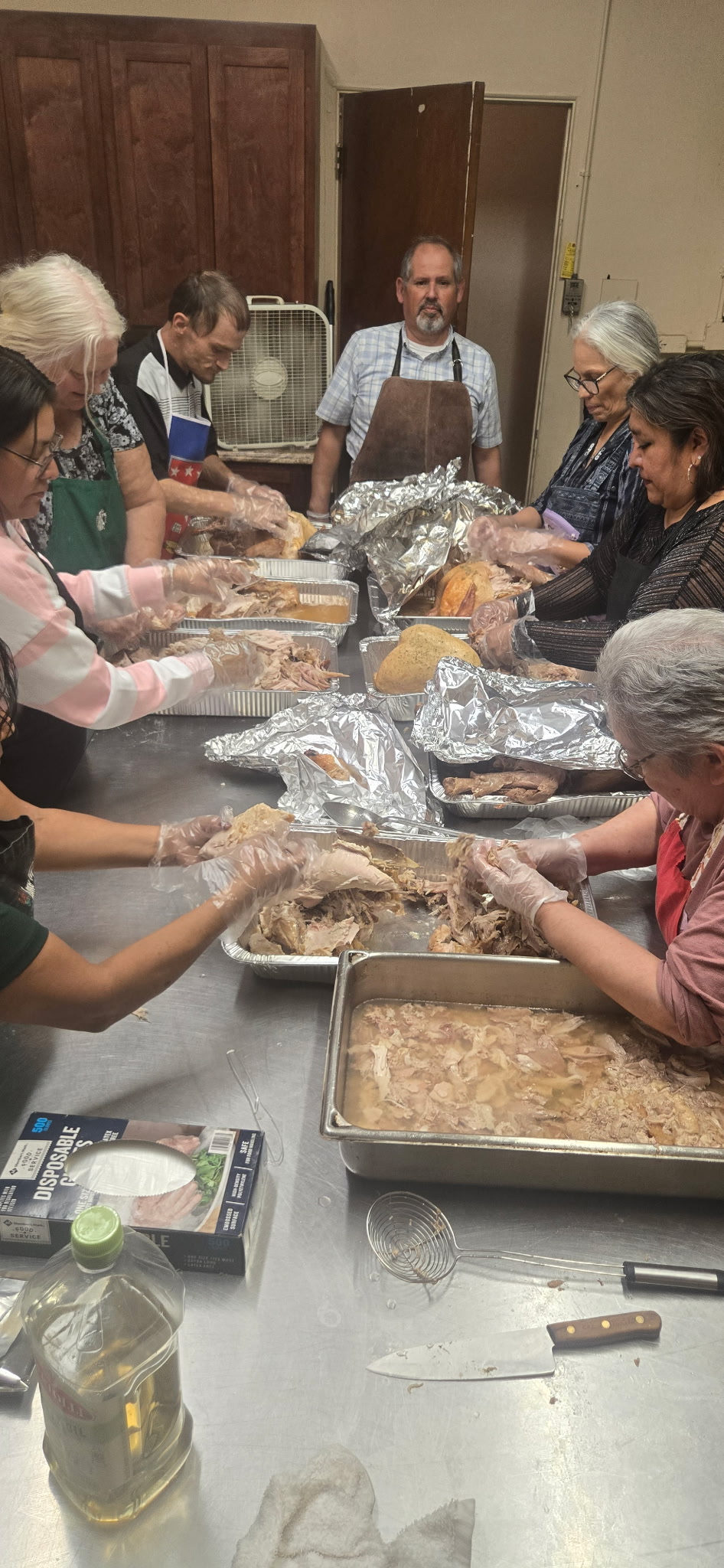 Community members giving back