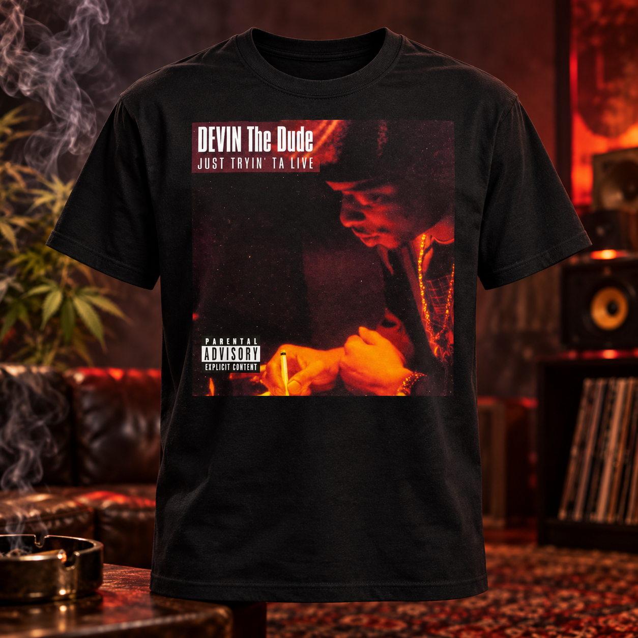 Just Tryin' Ta Live Album Tee
