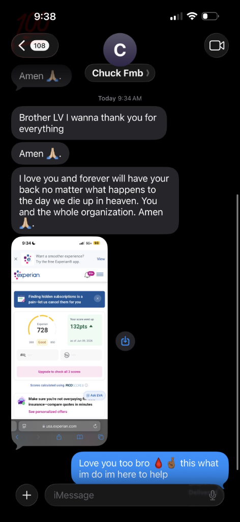 CHUCK FMB โ credit results screenshot