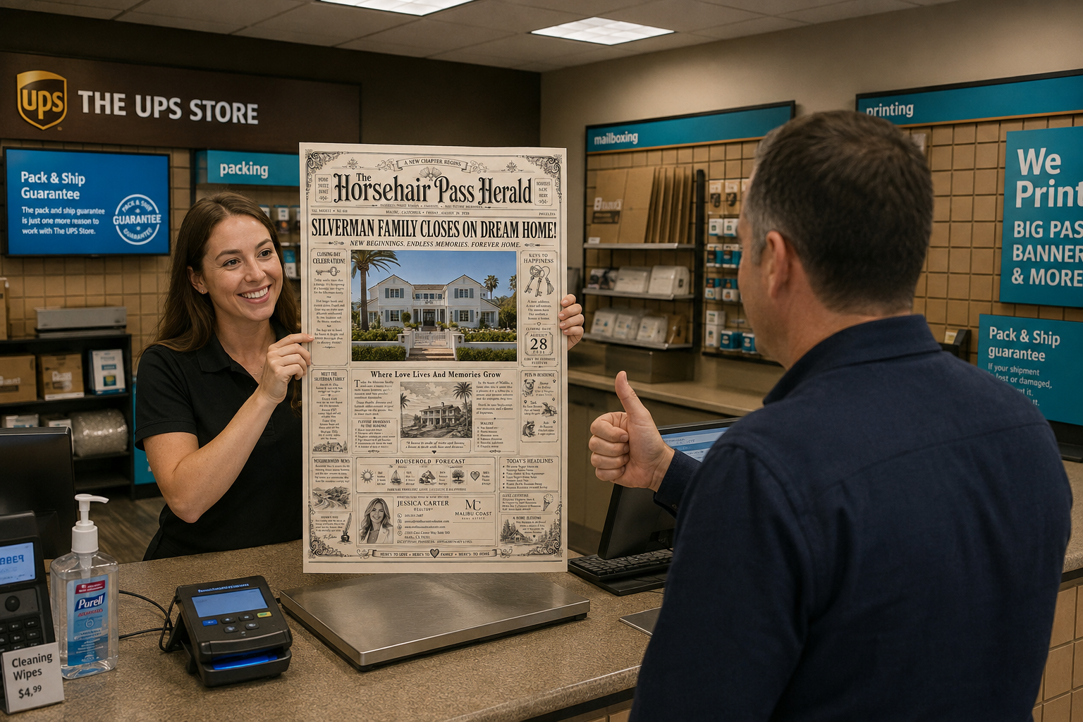 Closing Chronicle newspaper design example