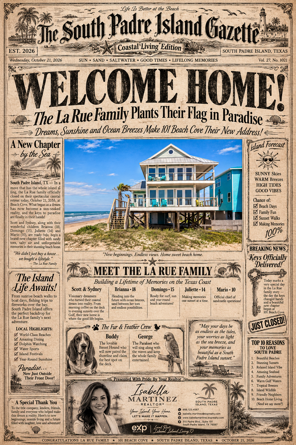 Closing Chronicle newspaper design example