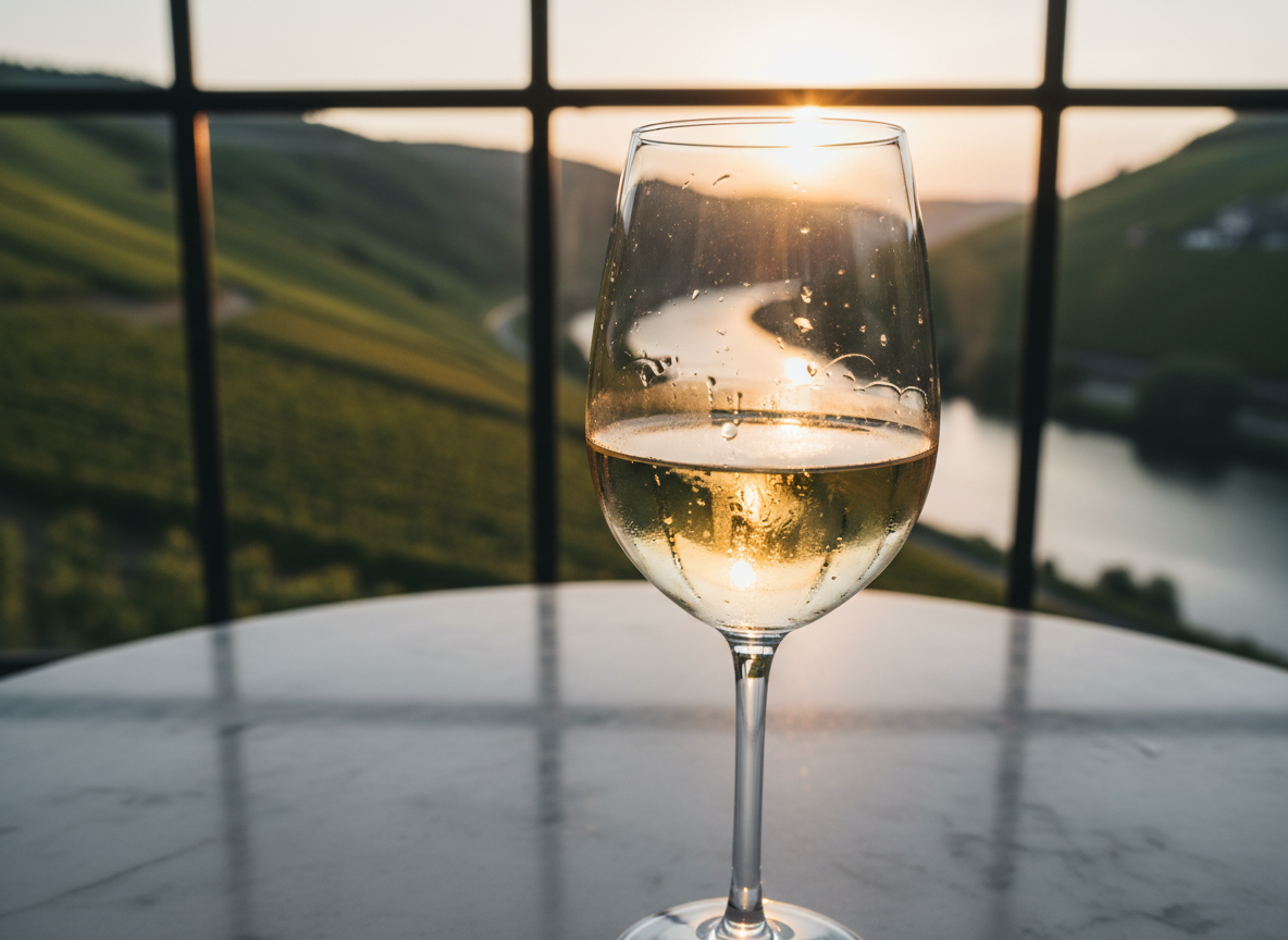 Fine Riesling wine from Luxembourg Moselle