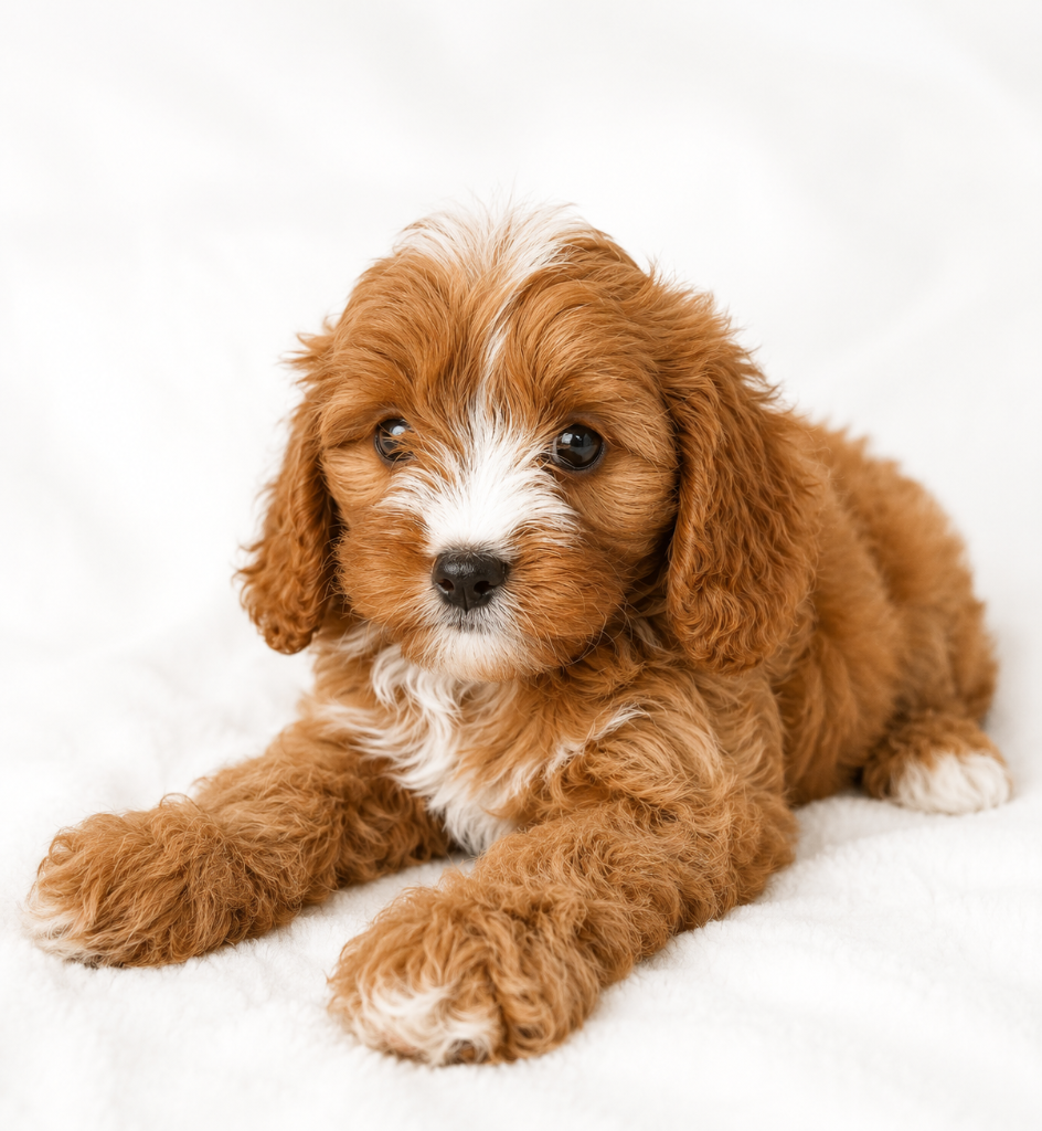 【期間限定SALE】Hillii dwarf&curl 子株 OC pup Tinsley – Cavapoo Puppy for Sale | Cedar Wood Farms Doodles