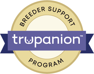 Trupanion Breeder Support Program badge — Cedar Wood Farms