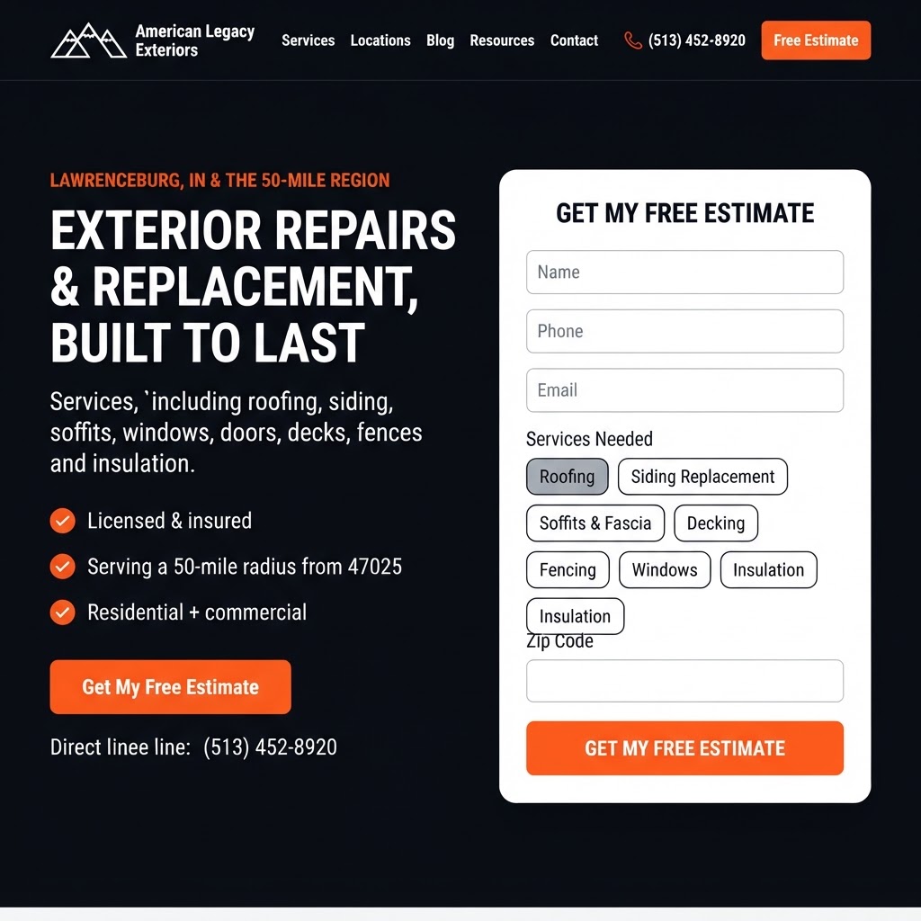 Ridgeline Contracting website