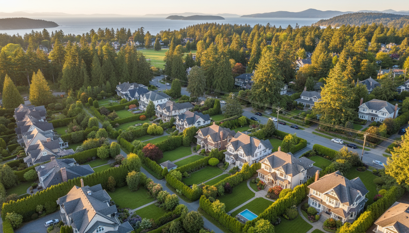 Beautiful Victoria BC neighborhood