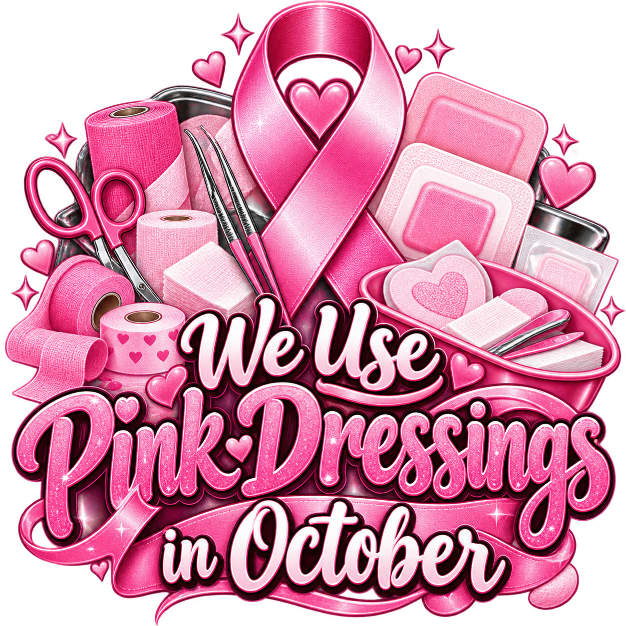 We Use Pink Dressings in October