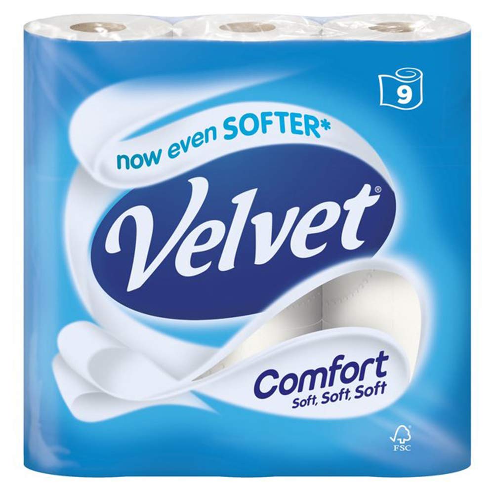 Velvet Toilet Paper 9 pack