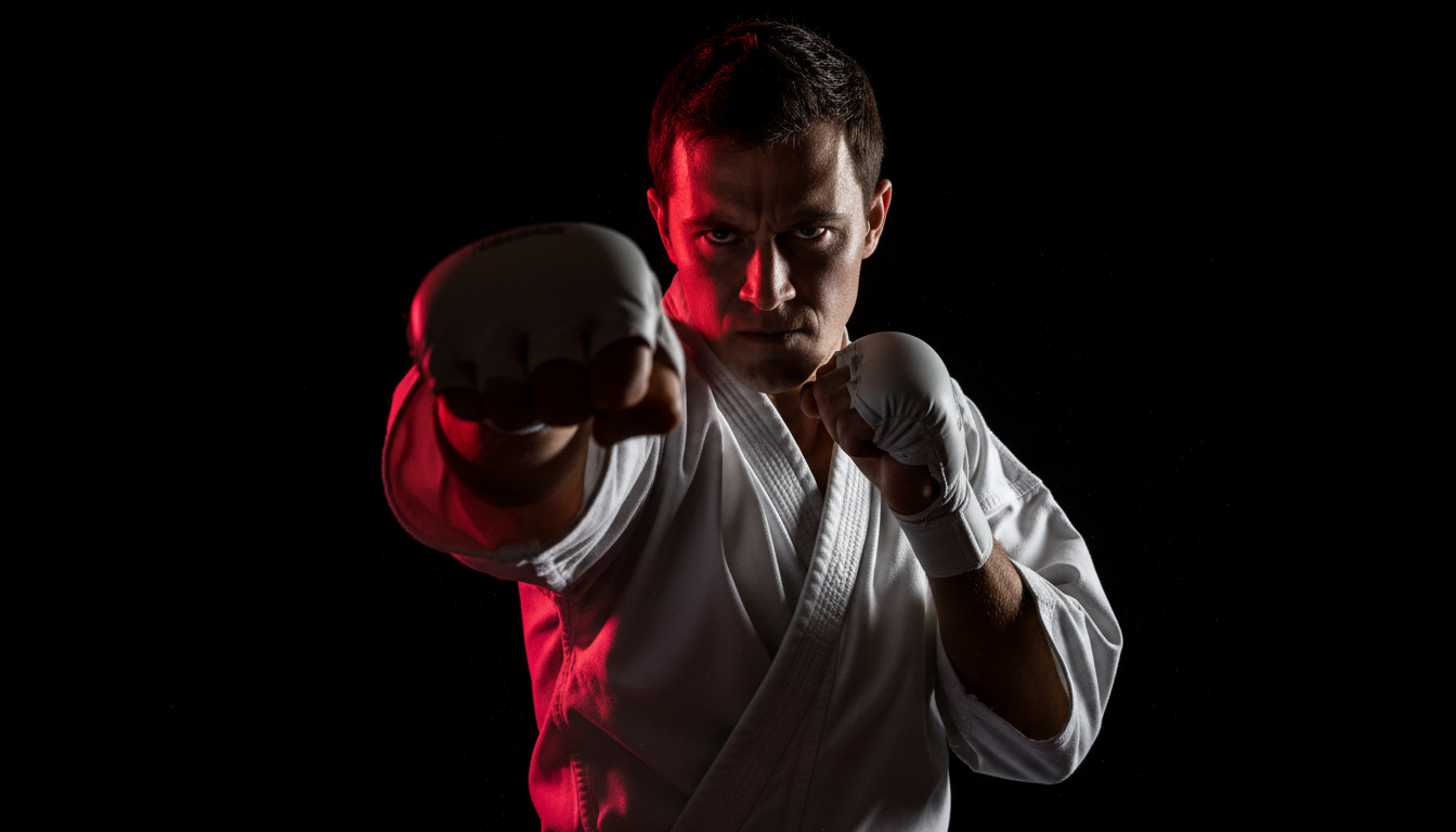 Karate training