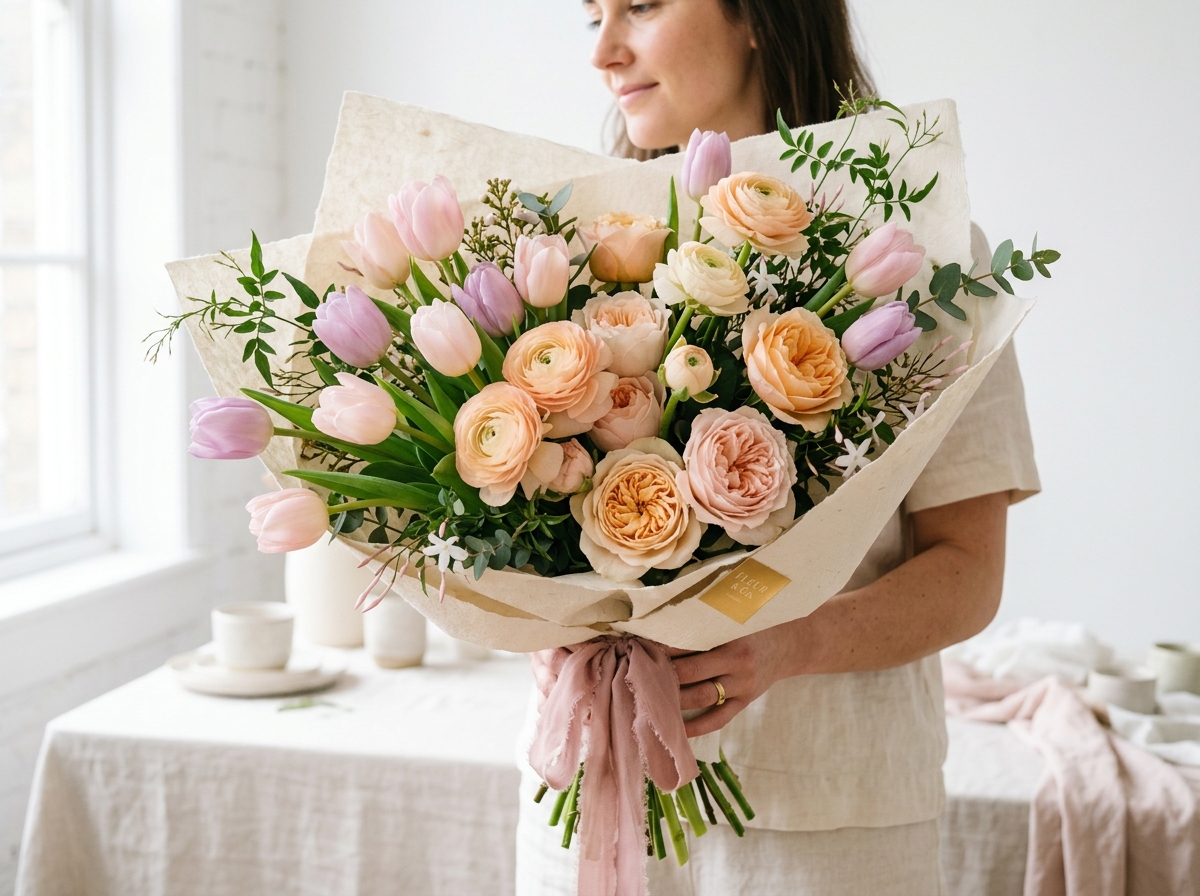 Included flowers — Vibrant Spring Blossom Arrangement & Jasmine Moon Trio