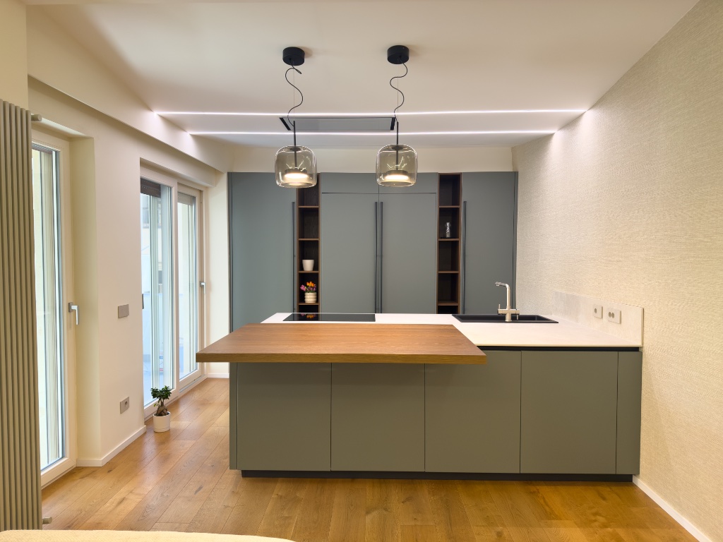 Progetto Cucina Moderna con Penisola
