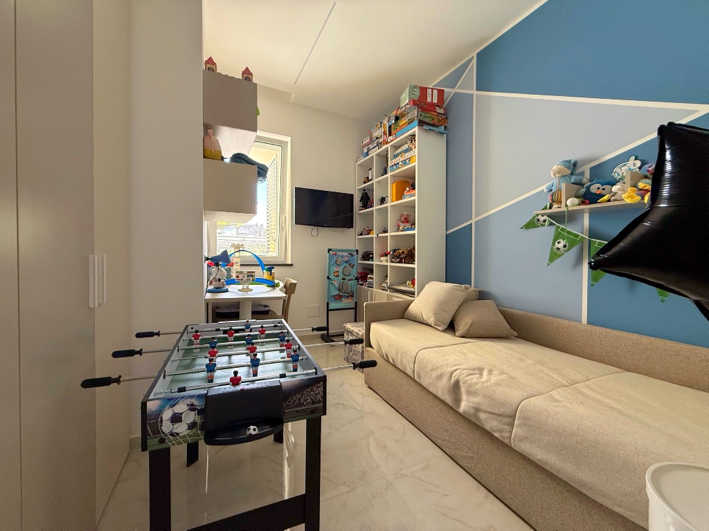 Progetto Living con Parete TV Grigia