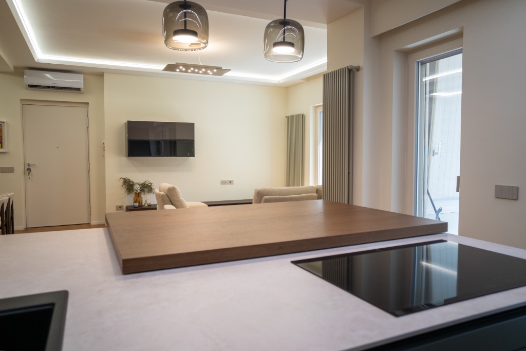Progetto Living con Divano Beige