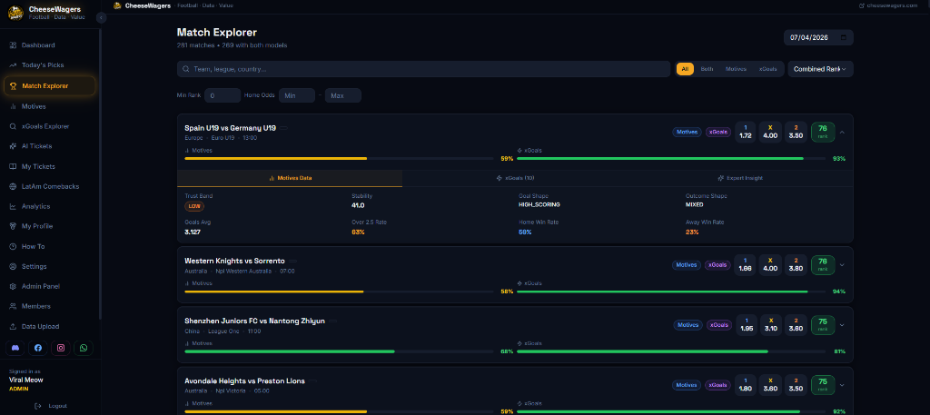 Match Explorer