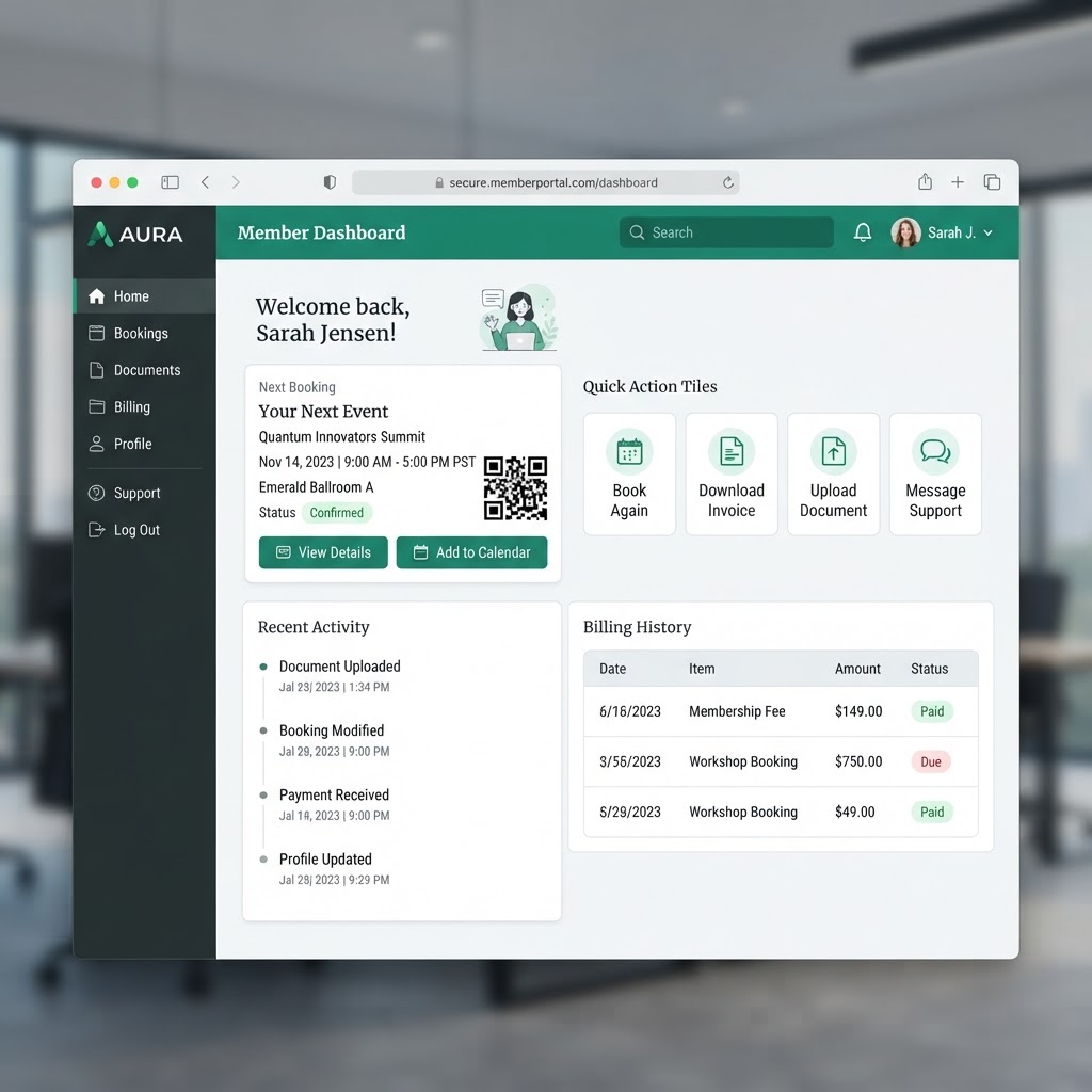 Member portal και CRM web app