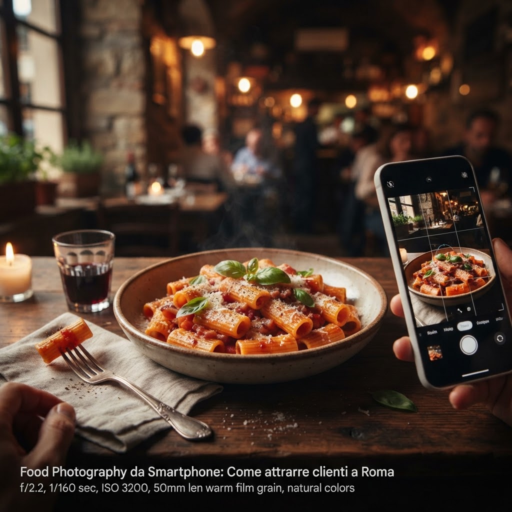 Food Photography da Smartphone: Come attrarre clienti a Roma