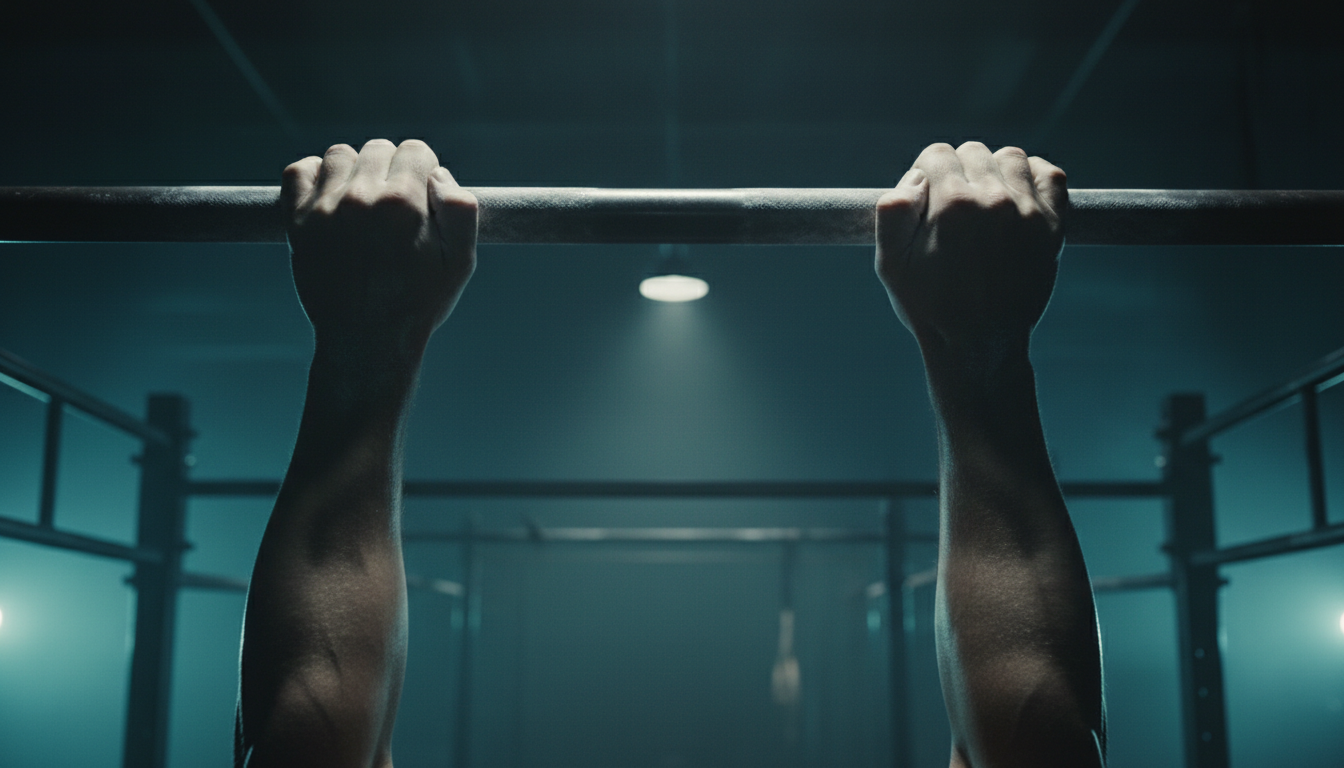 Hands gripping a bar