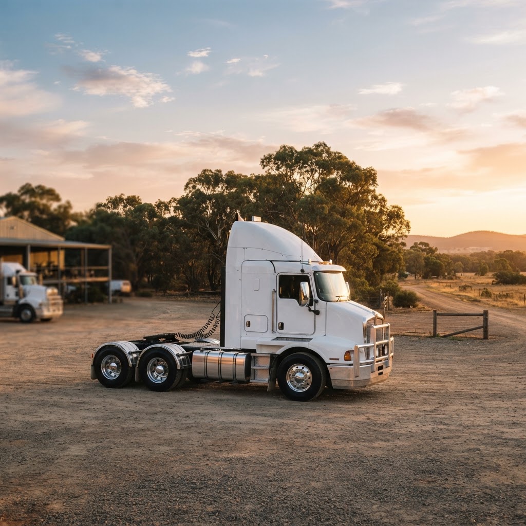 Prime mover in a dealership yard