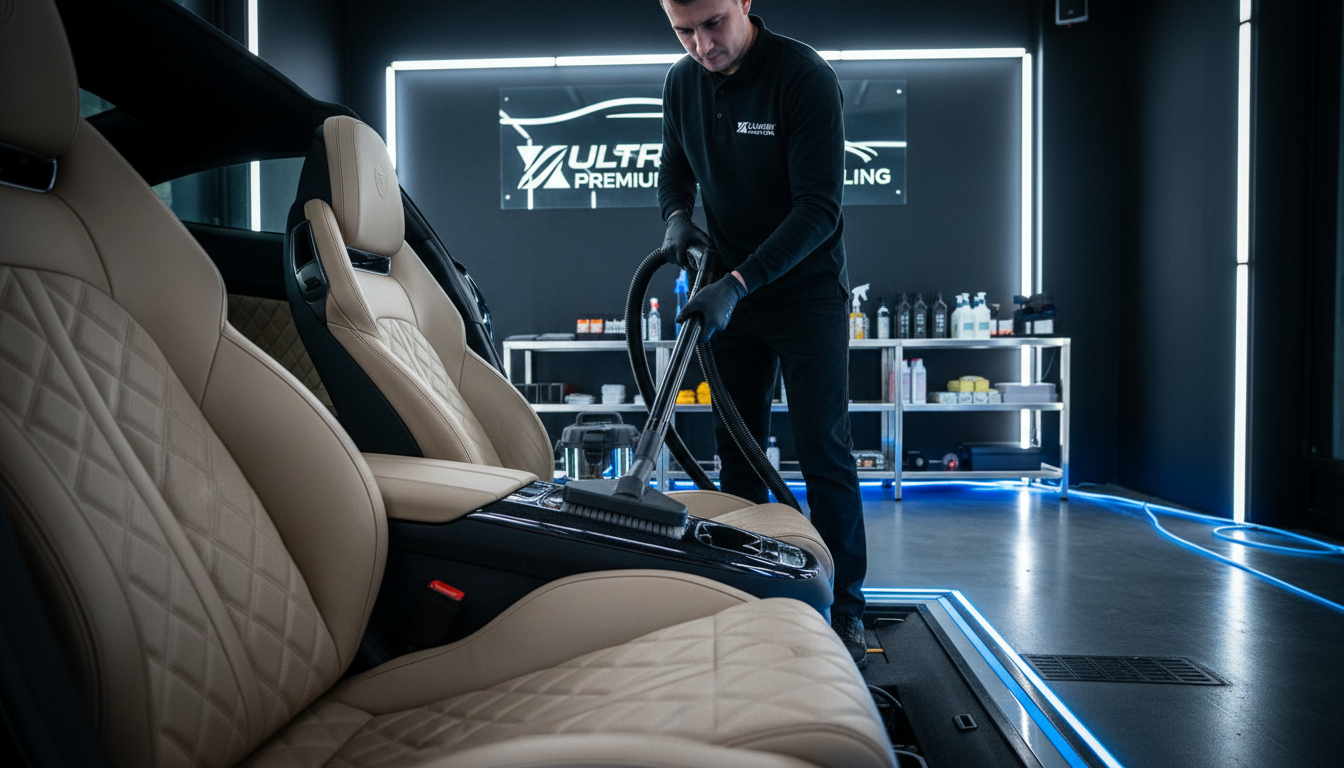 Professional car interior deep cleaning Abu Dhabi