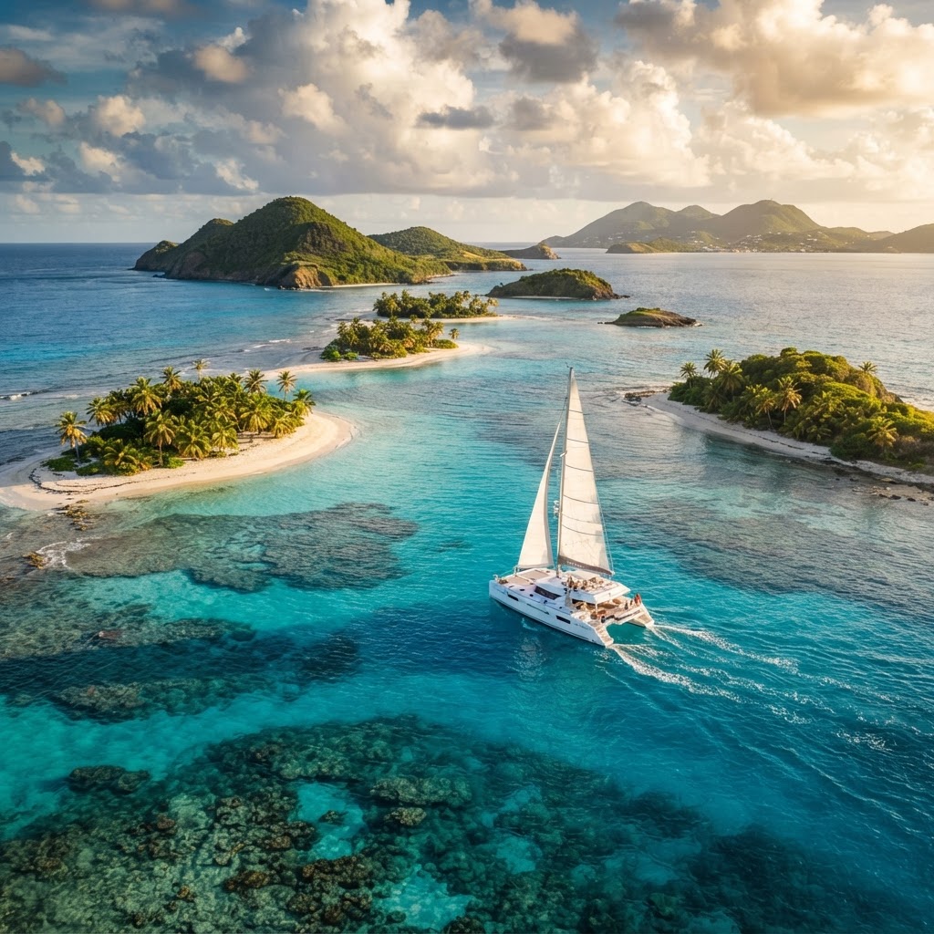 Catamaran in Saint Vincent