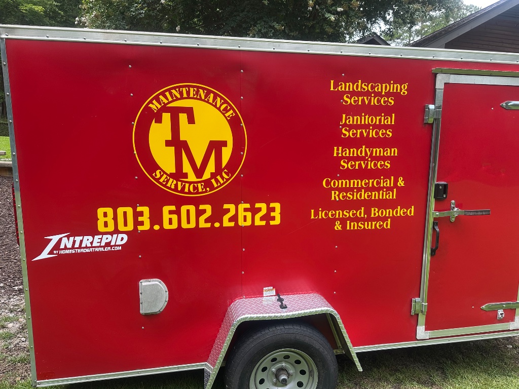 UPLIFT USA services listed on trailer