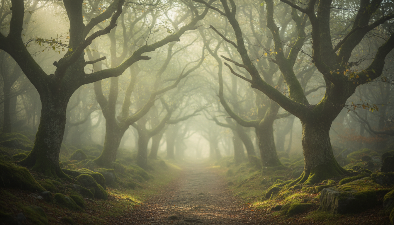 A peaceful path through nature representing personal growth