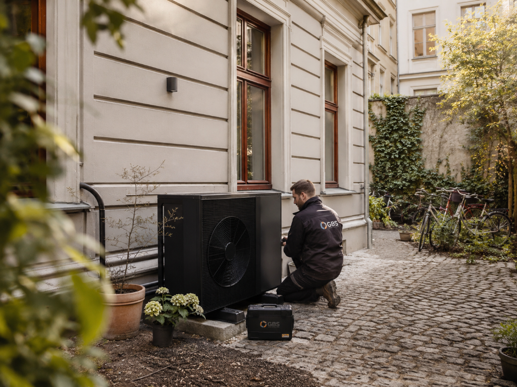 Luft-Wasser-Wärmepumpe – Altbau in Berlin