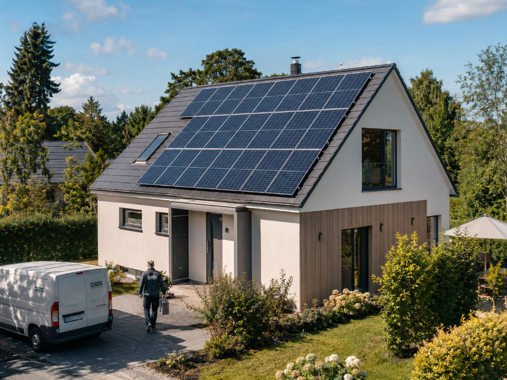 Photovoltaikanlage mit Speicher – Einfamilienhaus Potsdam