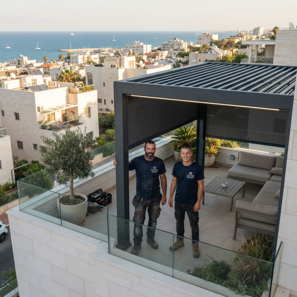 פרגולת אלומיניום ביוקרתית