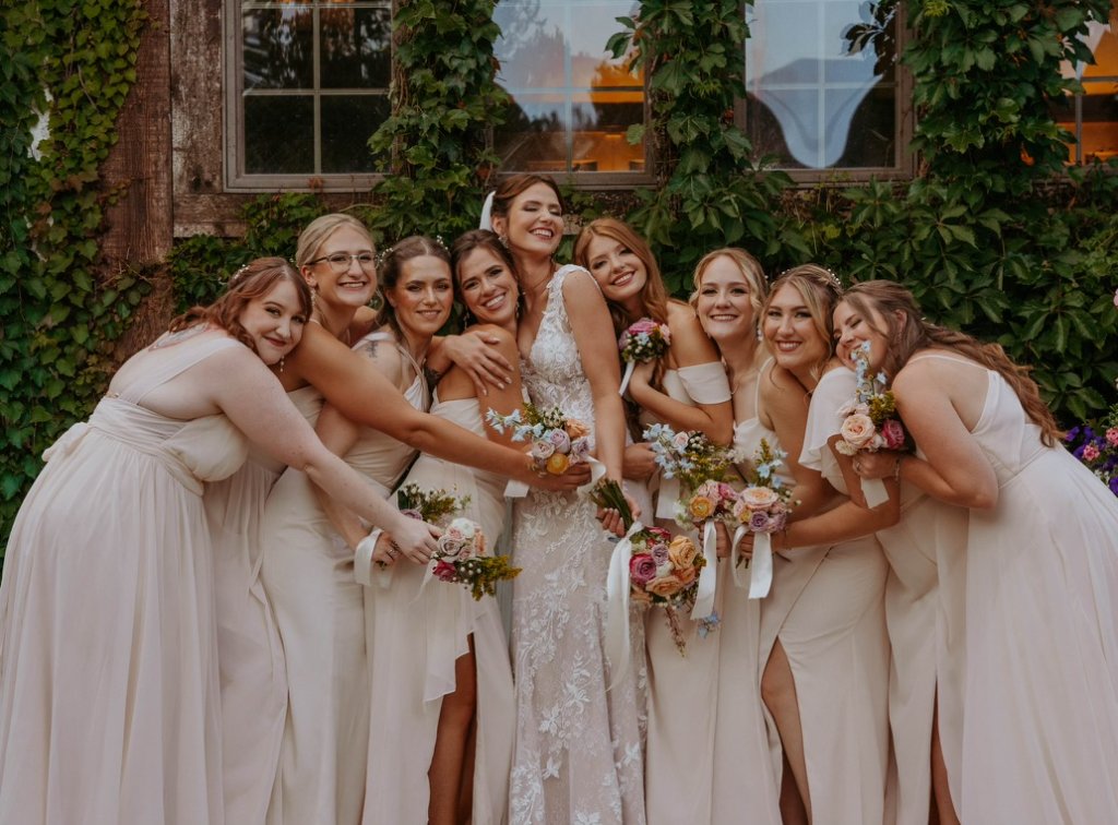 Bridal party makeup by Ges Beautified